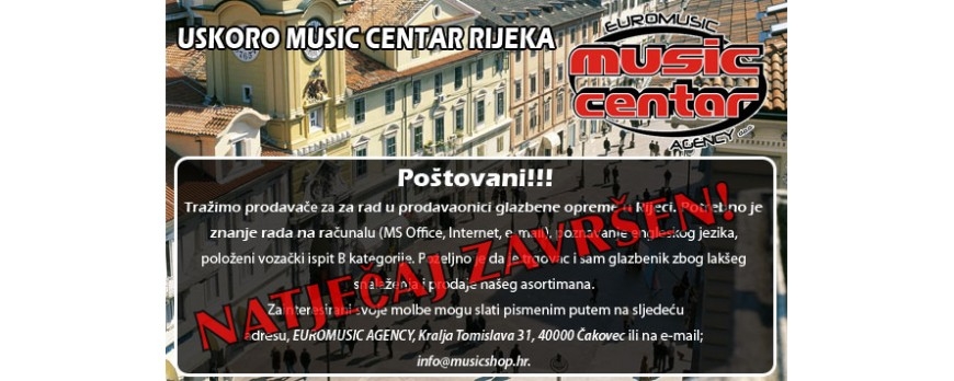 Uskoro Music Centar RIjeka!