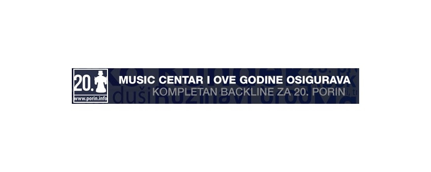 Music Centar osigurava backline za 20. Porin