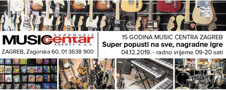 15 godina Music Centra Zagreb - super popusti i nagradne igre samo 4. prosinca u poslovnici Zagreb