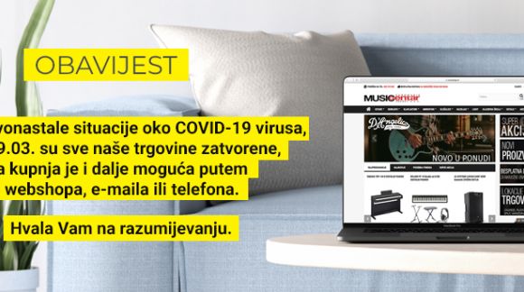 Važna obavijest - trgovine zatvorene od 19. ožujka