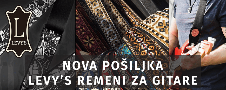 Nova pošiljka Levy's remena za gitaru!