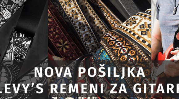 Nova pošiljka Levy's remena za gitaru!