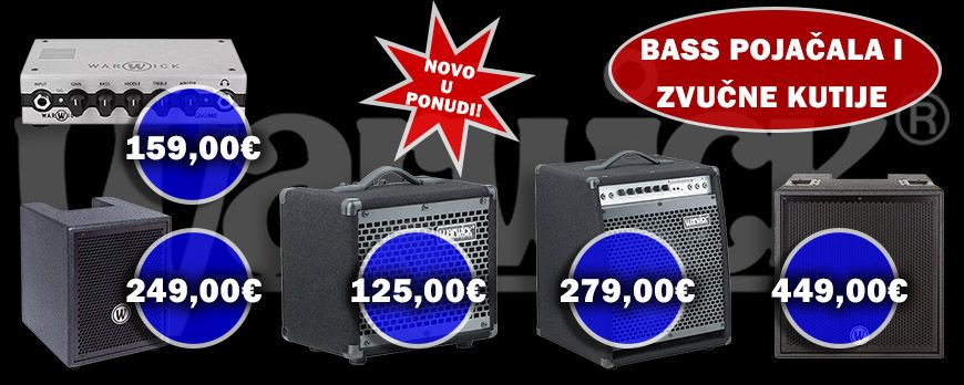 Warwick bas pojačala i zvučne kutije