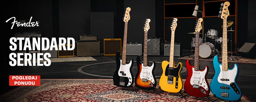 NOVO! Fender Standard serija instrumenata